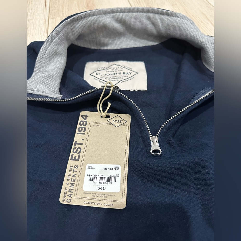 St. Johns Bay Navy Sweater - NWT!